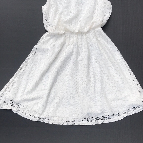 SOLD🛑Ya Los Angeles Cream Lace Fit & Flare Dress - Picture 2 of 8